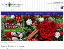 Tablet Screenshot of alexwaldbartflorist.com